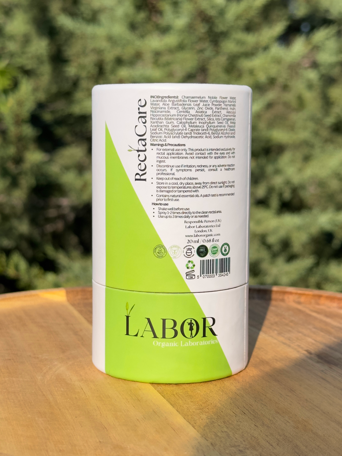 labor rectacare soothing barrier spray